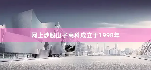 网上炒股山子高科成立于1998年